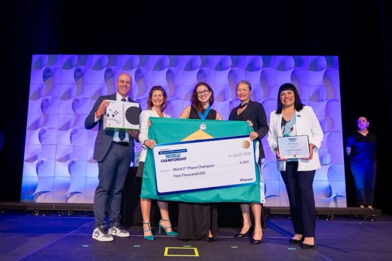 Brasil é vice no MOS 2026, da Pearson Certiport