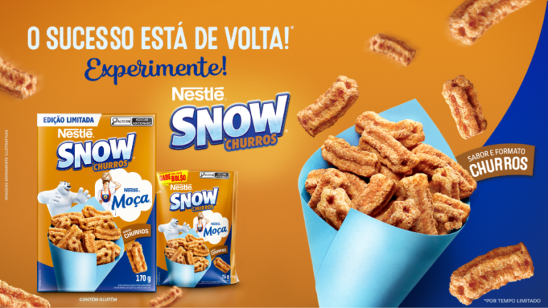 Snow Flakes® e Moça® trazem de volta Snow Churros® em edição limitada