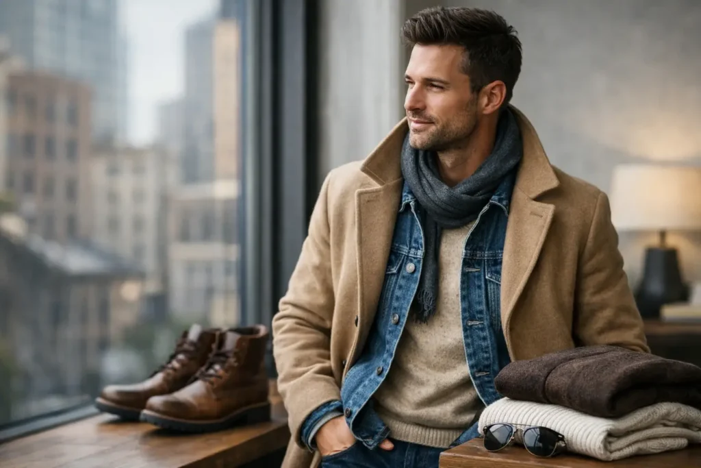 Guia de layering masculino para vestir melhor