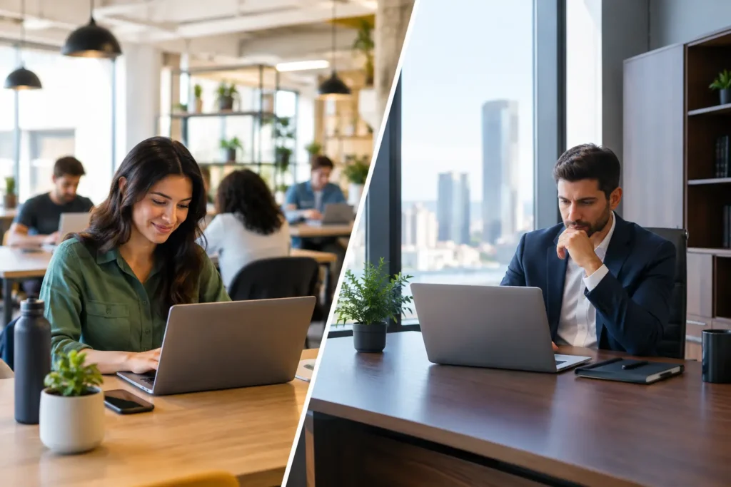 Coworking ou escritório próprio: qual fortalece você?