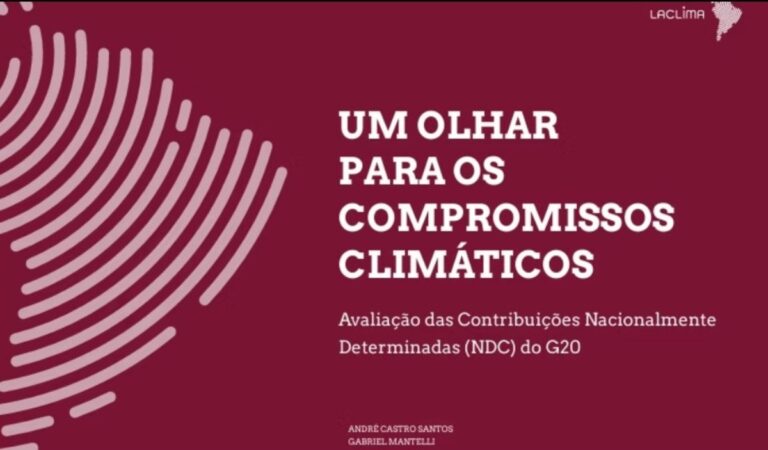 LACLIMA lança relatório sobre metas do G20 rumo a 2035 LACLIMA lança relatório sobre metas do G20 rumo a 2035