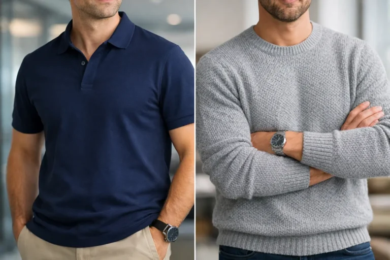 Camisa polo ou tricot: qual veste melhor?