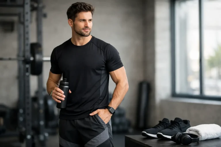 Roupa de academia com estilo para homens