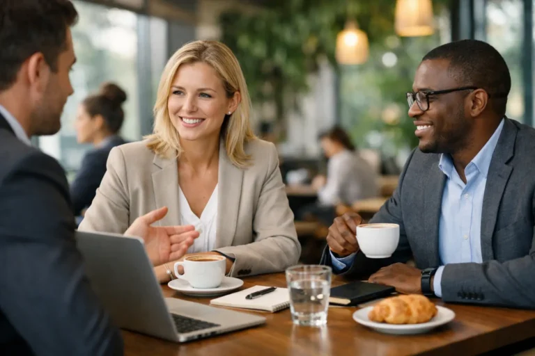 Melhores cafés para reunião com presença