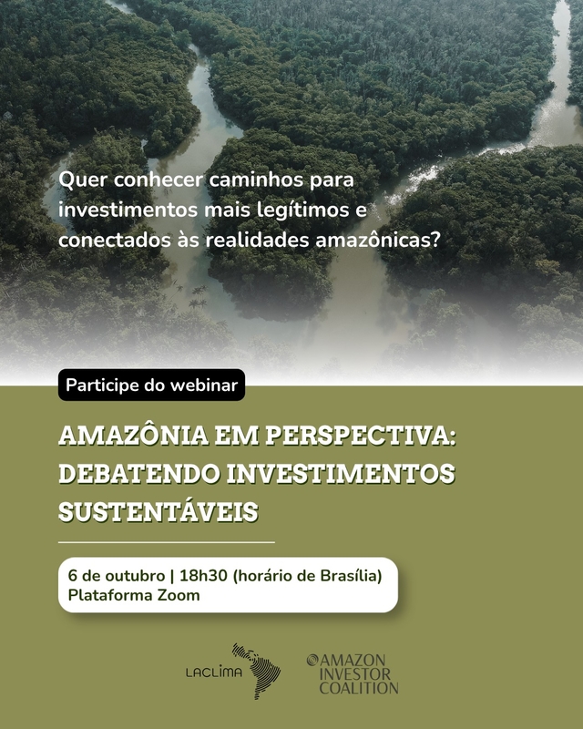 Webinário debate caminhos para investimentos sustentáveis Webinário debate caminhos para investimentos sustentáveis
