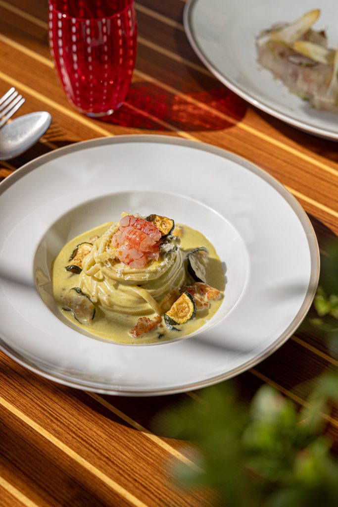 cheval blanc paris langosteria linguine alla nerano avec gambero rosso clémence sahuc