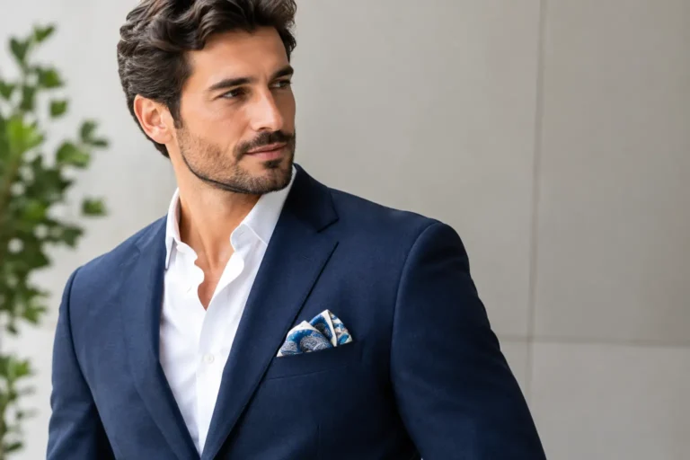 Como usar lenço de bolso com estilo e precisão