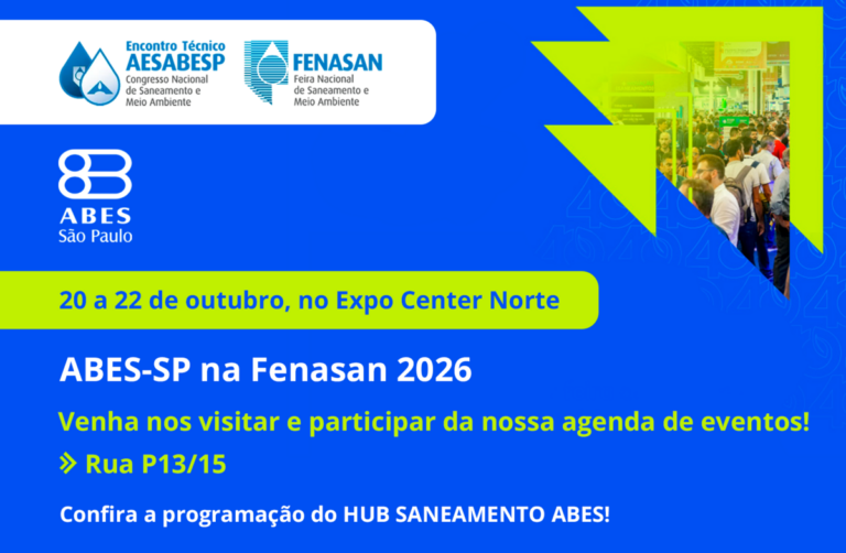 ABES-SP debate inovação e segurança hídrica na Fenasan 2026