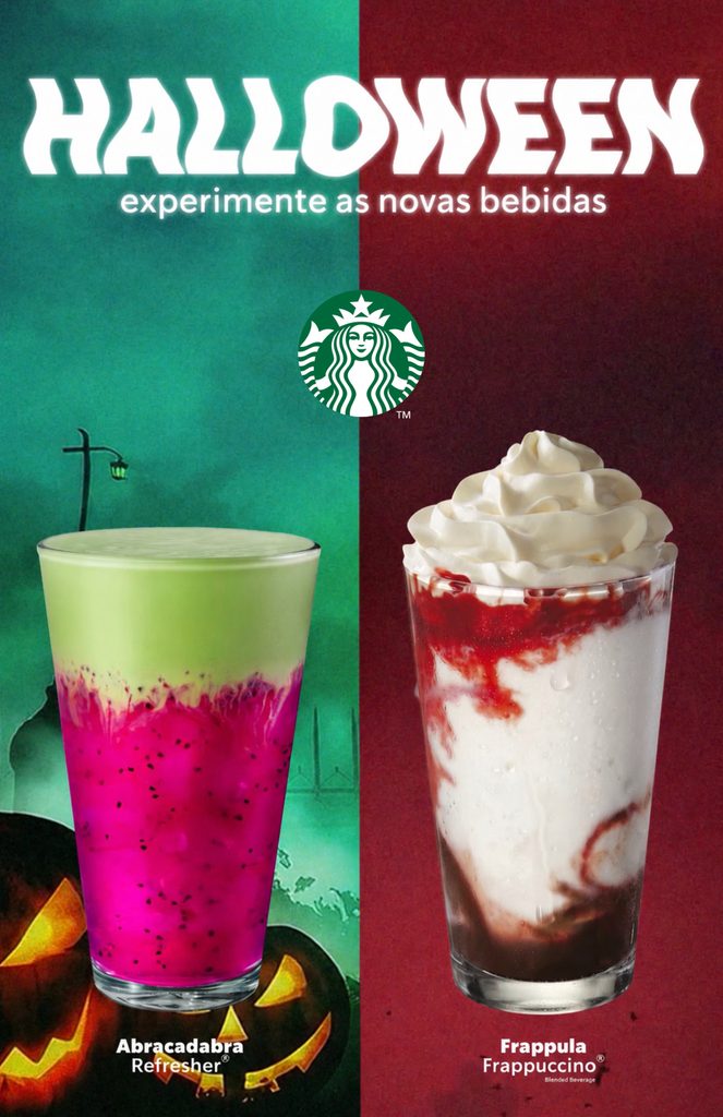 starbucks lancamento de halloween vertical